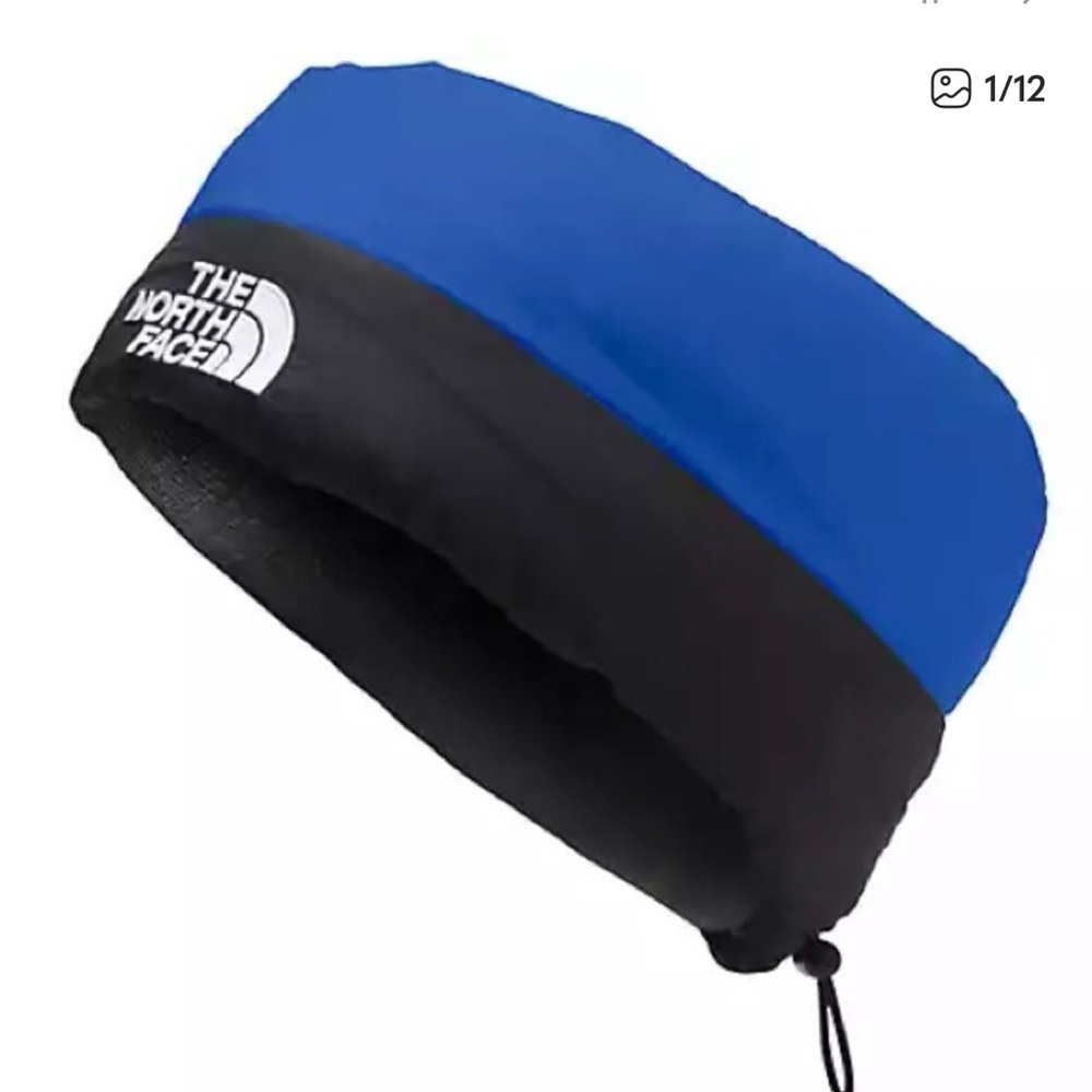 The North Face Nuptse headband blue black 700 fill Unisex Small / Medium Puffer